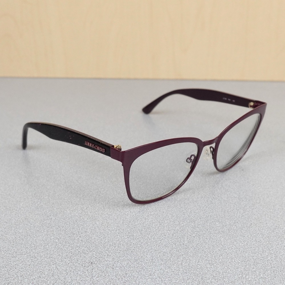 Jimmy Choo Eyeglasses Frames Only JC189 FN1 Purple 53-18-140 Metal Italy